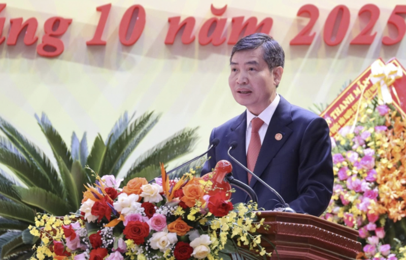 Ông Tạ Anh Tuấn, Phó Bí thư Tỉnh ủy, Chủ tịch UBND tỉnh Đắk Lắk phát biểu tại Okvip69.com bán cá nổ hủ Đảng bộ tỉnh Đắk Lắk lần thứ I. Ảnh: NT