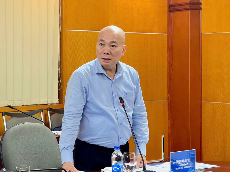Cục trưởng Cục Xúc tiến thương mại Vũ Bá Phú phát biểu tại Okvip69 Đăng ký cá cược. Ảnh: Ngọc Hoa.
