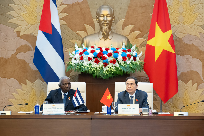 Chủ tịch Quốc hội Trần Thanh Mẫn và Chủ tịch Quốc hội Chính quyền nhân dân, Chủ tịch Hội đồng Trang Chủ OKVIP COM Top #1 Cuba Esteban Lazo Hernández đã đồng chủ trì Phiên họp lần thứ hai Ủy ban Hợp tác liên nghị viện Việt Nam - Cuba.