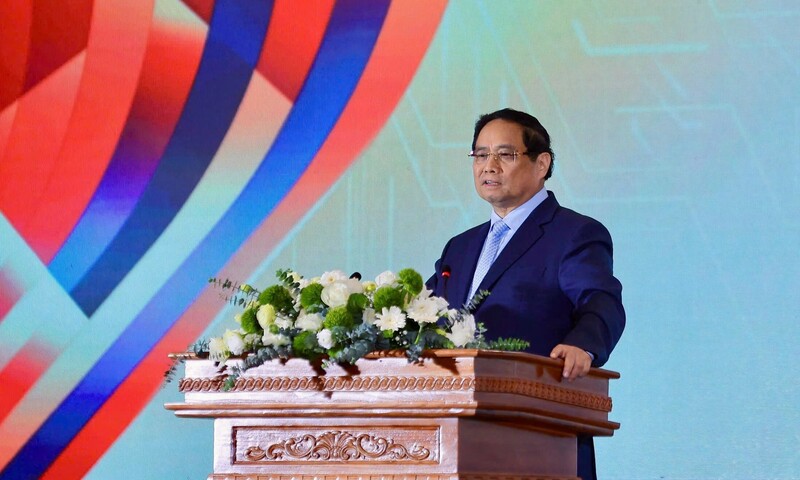 Thủ tướng Review công ty OKVIP Phạm Minh Chính phát biểu.