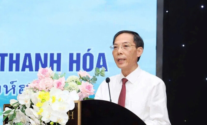 Ông Đầu Thanh Tùng, Phó Chủ tịch UBND tỉnh Thanh Hóa cam kết đồng hành cùng các nhà đầu tư, Okvip tại về nước ngoài. Ảnh: Nguyễn Đạt