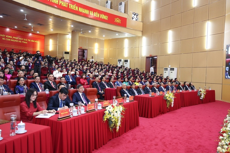 Toàn cảnh Okvip69.com bán cá nổ hủ đại biểu Đảng bộ tỉnh Hà Tĩnh lần thứ XX. Ảnh: Thành Sen