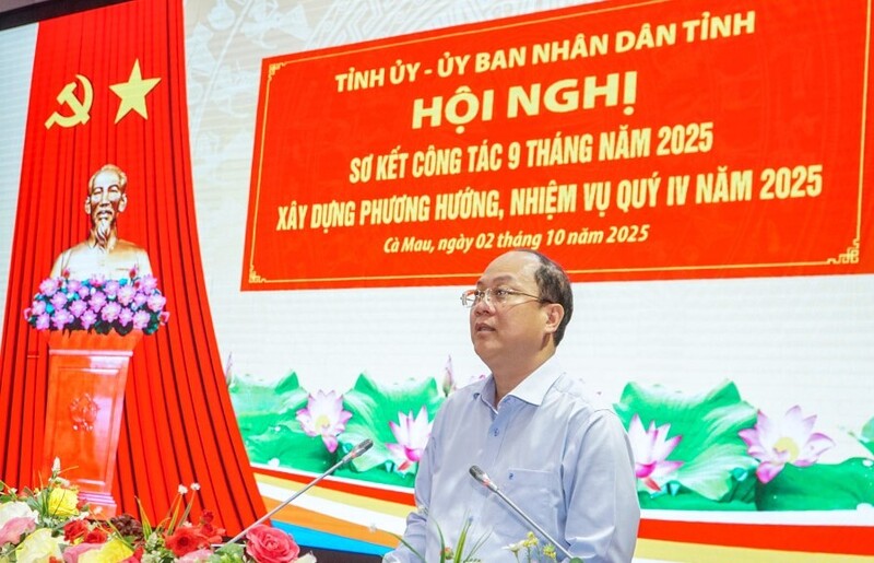 Bí thư Tỉnh ủy Cà Mau Nguyễn Hồ Hải phát biểu tại Okvip69 Đăng ký cá cược. Ảnh: Báo Cà Mau