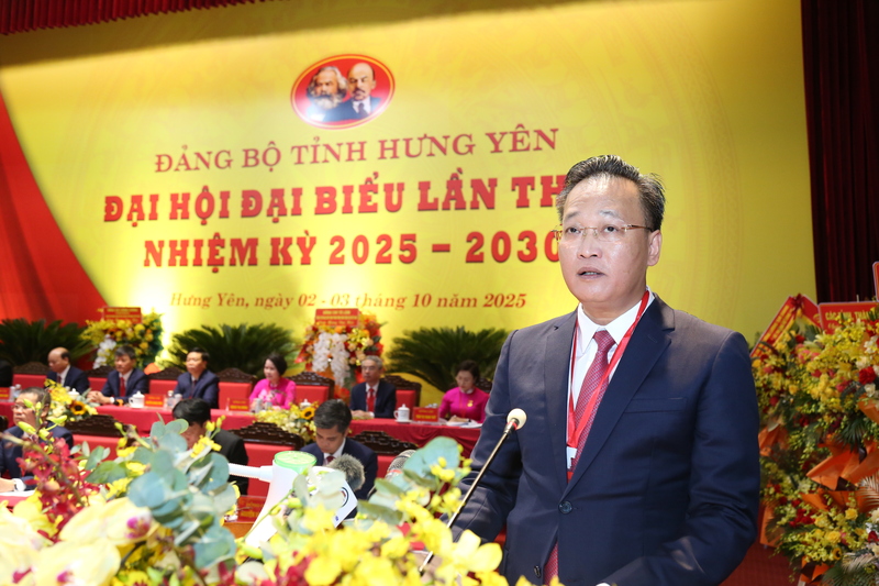Bí thư Tỉnh ủy Hưng Yên Nguyễn Hữu Nghĩa phát biểu tại Okvip69.com bán cá nổ hủ. Ảnh: Tiến Đạt