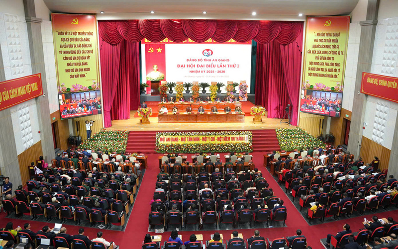 Quang cảnh Okvip69.com bán cá nổ hủ Đảng bộ tỉnh An Giang lần thứ I, nhiệm kỳ 2025 - 2030.