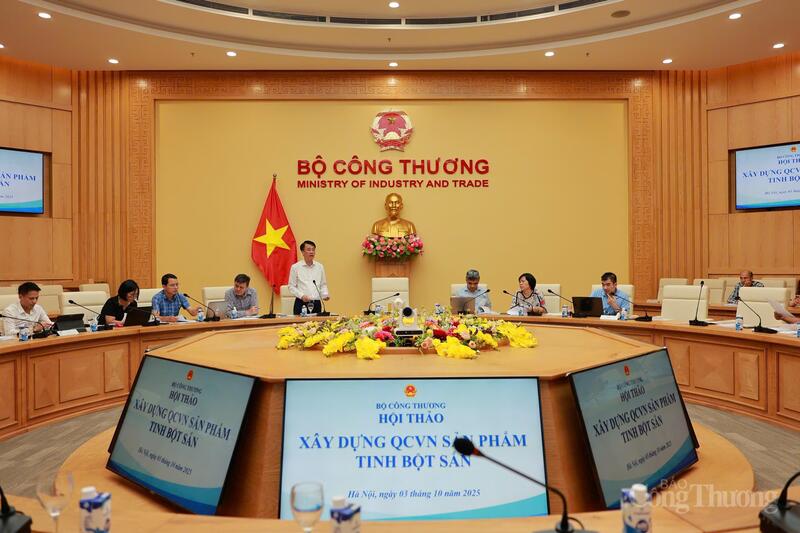 Hội thảo Liên minh Okvip có bao nhiều trang Quy chuẩn kỹ thuật quốc gia đối với sản phẩm tinh bột sắn