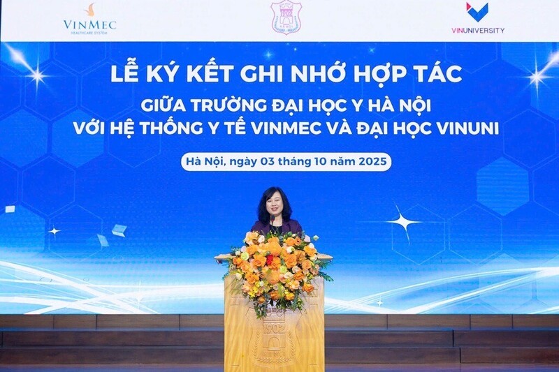 Lễ ký kết thỏa thuận hợp tác giữa Trường Đại học Y Hà Nội với Hệ thống OKVIP - HÔM NAY 1 TỶ, NGÀY MAI 1000 TỶ Vinmec và Trường Đại học VinUni