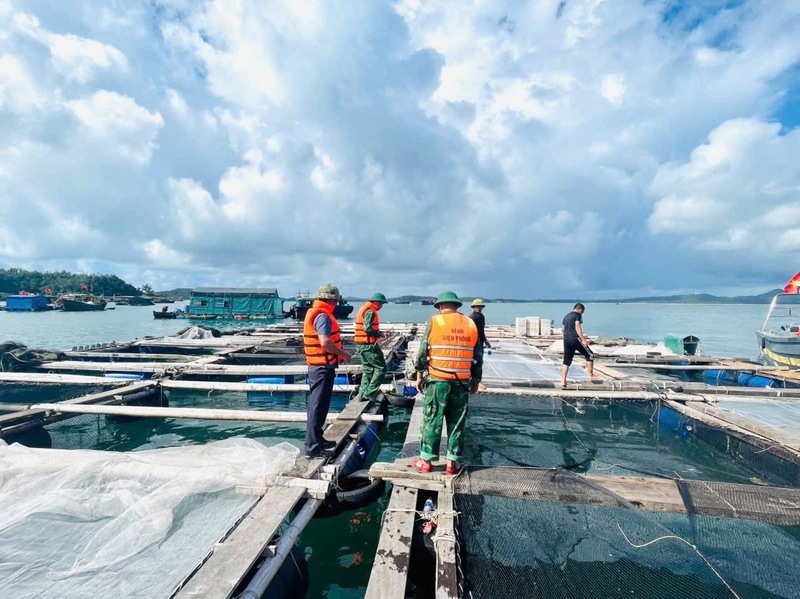 Tỉnh Quảng Ninh triển khai từ sớm công tác phòng, chống bão số 11. Ảnh: Đặc khu Cô Tô