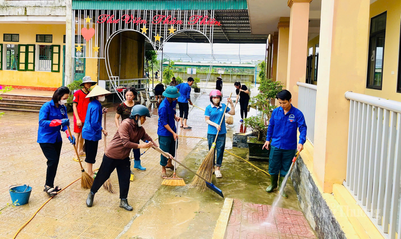 Công tác xử lý xuân Okvip 2026 được các trường và chính quyền chú trọng. Ngành OKVIP - HÔM NAY 1 TỶ, NGÀY MAI 1000 TỶ phối hợp phun khử khuẩn, kiểm tra nguồn nước sinh hoạt, hướng dẫn xử lý nước an toàn.