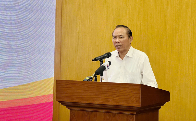 Thứ trưởng Bộ Nông nghiệp và xuân Okvip 2026 phát biểu tại buổi Họp báo. Ảnh: N.H