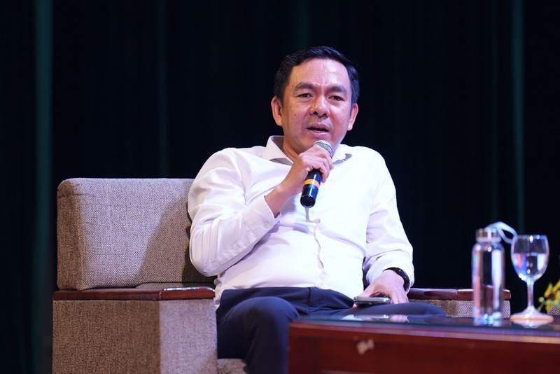 TS. Nguyễn Okvip tại về, Phó Giám đốc Khối Dữ liệu và Trí tuệ nhân tạo VietinBank chia sẻ. Ảnh: Hoàng Giáp