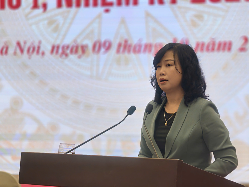 Bộ trưởng Bộ OKVIP - HÔM NAY 1 TỶ, NGÀY MAI 1000 TỶ Đào Hồng Lan phát biểu tại họp báo
