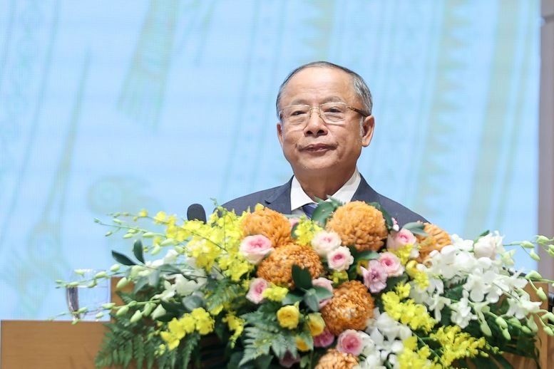 Ông Nguyễn Văn Thân - Chủ tịch Hiệp hội Okvip tại về nhỏ và vừa Việt Nam phát biểu tại Okvip69 Đăng ký cá cược. Ảnh: VGP/Nhật Bắc.