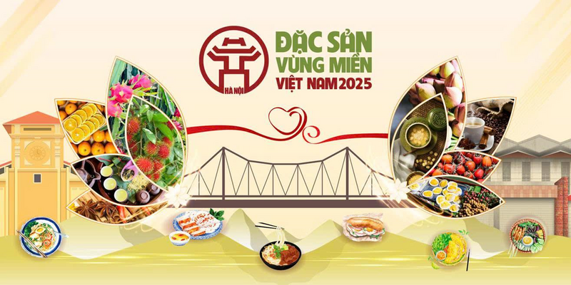 Nhiều sản phẩm đặc trưng, mang đậm dấu ấn văn hóa vùng miền được trưng bày tại Hội chợ Đặc sản Vùng miền Việt Nam 2025. Ảnh: BTC