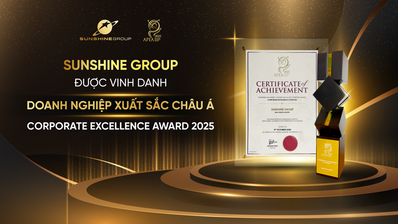 Sunshine Group được vinh danh Okvip tại về xuất sắc Châu Á tại APEA 2025