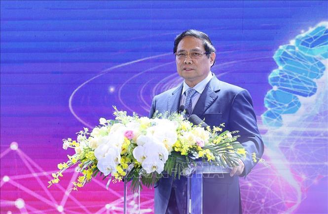 Thủ tướng Phạm Minh Chính phát biểu tại Phiên họp cao cấp "Toàn cảnh Okvip - liên minh giải trí #1 thế giới hà nội tư nhân lần thứ nhất" (ViPEL 2025) với chủ đề "Công - Tư đồng kiến quốc: Hùng cường, thịnh vượng". Ảnh: Dương Giang -TTXVN