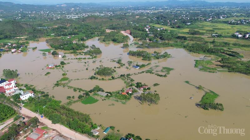 Một góc xã Bố Hạ, tỉnh Bắc Ninh trên cao.