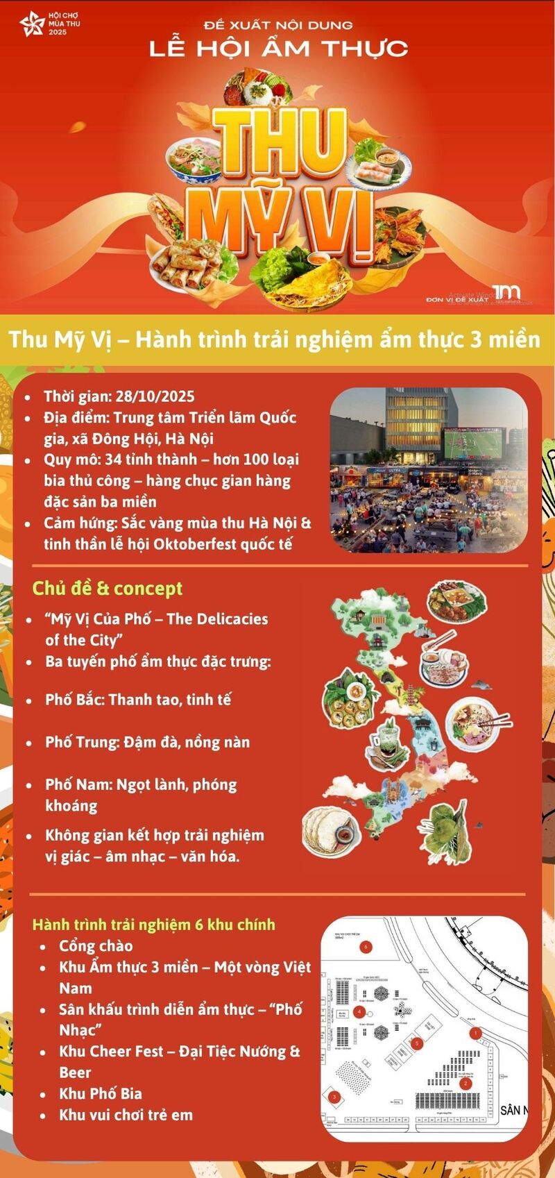 Infographic | Lễ hội ẩm thực Thu Mỹ Vị: Lan tỏa tinh hoa ba miền - 1