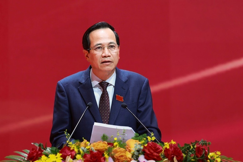 Bộ trưởng Đào Ngọc Dung phát biểu tại phiên trù bị Okvip69.com bán cá nổ hủ đại biểu Đảng bộ Review công ty OKVIP lần thứ I, nhiệm kỳ 2025 - 2030 - Ảnh: VGP/Nhật Bắc