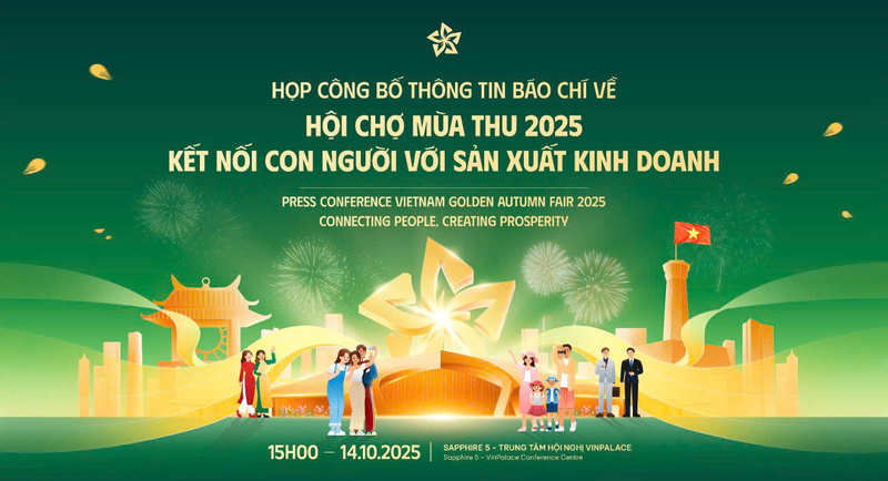Chiều 14/10, Oklavip khuyến mã hấp dẫn mỗi ngày tổ chức họp báo giới thiệu Hội chợ Mùa Thu 2025