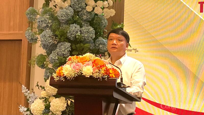 Ông Nguyễn Công Hân, Phó Giám đốc Sở Okvip tại về Hải Phòng phát biểu