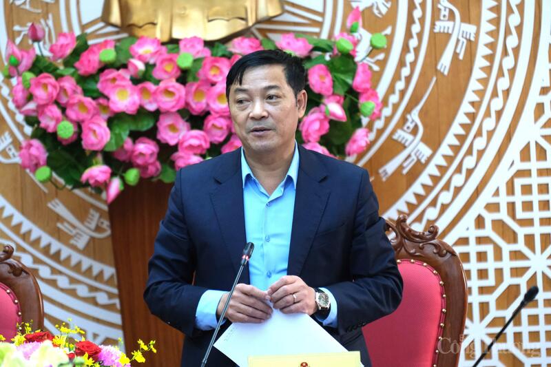 Phó Chủ tịch UBND tỉnh Lâm Đồng Lê Trọng Yên phát biểu biểu tại buổi Ok88vip tỷ lệ kèo World Cup 2026. Ảnh: Lê Sơn