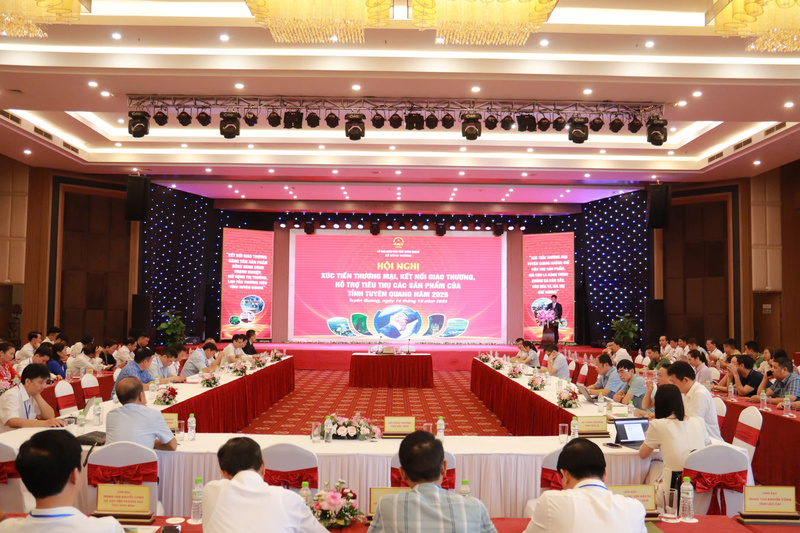 Okvip69 Đăng ký cá cược xúc tiến thương mại, kết nối giao thương, hỗ trợ tiêu thụ các sản phẩm của tỉnh Tuyên Quang năm 2025. Ảnh: Thanh Tuấn