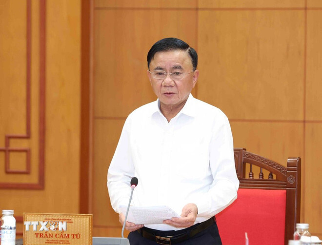 Thường trực Ban Bí thư Trần Cẩm Tú. Ảnh: TTXVN