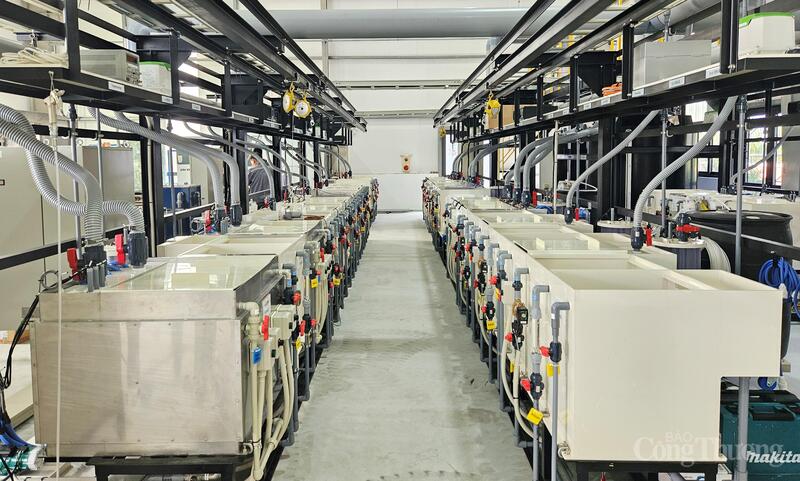 Thiết bị bên trong nhà máy của Công ty Onaga Việt Nam thuộc Tổ hợp OKLVIE sản phẩm thuộc hệ thống OKVIP là trang web tổ chức phát sóng bóng đá trực tiếp, live casino , nỗ hũ, bắn cá (Technopark) Việt Nam - Nhật Bản.