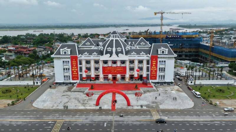 Nhà văn hóa nghệ thuật tỉnh Phú Thọ vừa được khánh thành hồi tháng 8 vừa qua. Ảnh: Quốc Huy