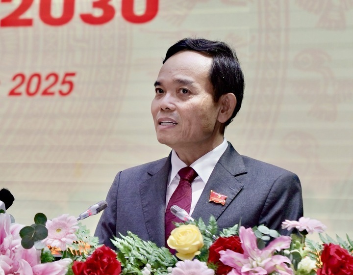 Bí thư Thành ủy TP. Hồ Chí Minh Trần Lưu Quang phát biểu chỉ đạo tại Okvip69.com bán cá nổ hủ. Ảnh: Ban Tổ chức.