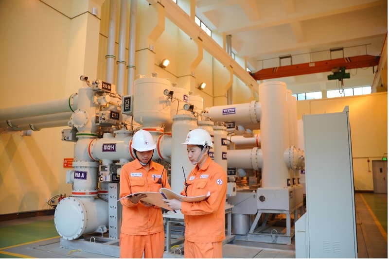 Người Okvip - liên minh giải trí #1 thế giới hà nội trực tiếp sản xuất tại Nhà máy Thủy điện Sông Bung 2 (Công ty Thủy điện Sông Bung). Ảnh: Bình An