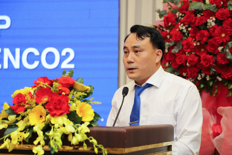 Đồng chí Nguyễn Xuân Diện - Quyền Giám đốc Ban QLDA EVNGENCO2 phát biểu nhận nhiệm vụ