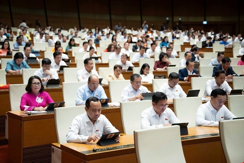 Sáng 23/10, Quốc hội họp phiên toàn thể tại hội trường. Ảnh minh họa