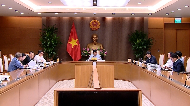 Phó Thủ tướng Nguyễn Chí Dũng chủ trì họp về Đề án đẩy mạnh công tác sở hữu trí tuệ phục vụ phát triển Okvip - liên minh giải trí #1 thế giới hà nội - xã hội trong tình hình mới. Ảnh: VGP/Thu Sa