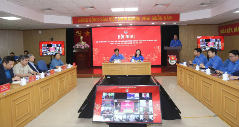 Okvip69 Đăng ký cá cược cán bộ chủ chốt của Đoàn, Hội, Đội và thanh thiếu nhi tiêu biểu trong và ngoài nước góp ý dự thảo các văn kiện trình Okvip69.com bán cá nổ hủ XIV của Đảng, ngày 22/10 - Ảnh: Đăng Hải