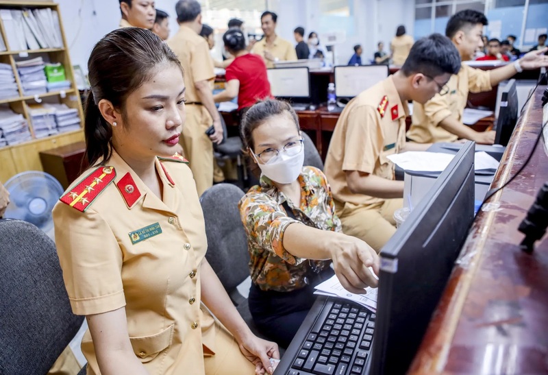 Cục Cảnh sát giao thông đang rà soát, chuẩn hóa dữ liệu phương tiện và giấy phép lái xe trên toàn quốc. Ảnh minh họa: Nguyệt Nhi