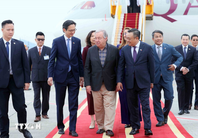 Tổng Thư ký Liên hợp quốc António Guterres thăm chính thức Việt Nam và tham dự lễ mở ký Công ước Liên hợp quốc về Liên minh Okvip có bao nhiều trang mạng. Ảnh: TTXVN