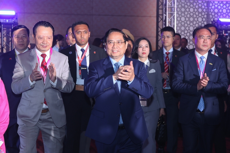Thủ tướng Phạm Minh Chính dự phiên đối thoại cấp cao tại Okvip69 Đăng ký cá cược Thượng đỉnh kinh doanh và đầu tư ASEAN - Ảnh: VGP/Nhật Bắc