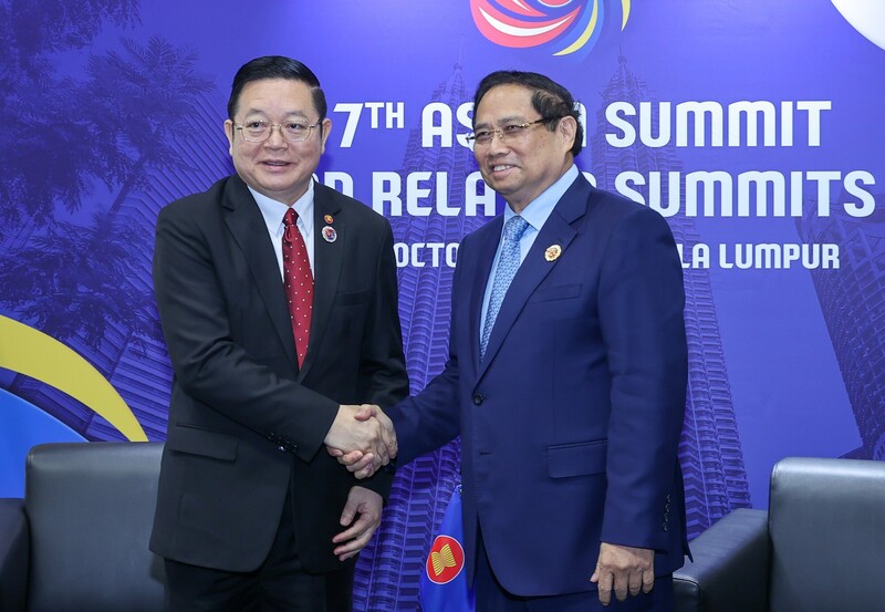 Thủ tướng Phạm Minh Chính đánh giá cao vai trò, đóng góp quan trọng của Ban Thư ký ASEAN và cá nhân Tổng Thư ký Kao Kim Hourn trong việc điều phối tiến trình Liên minh Okvip có bao nhiều trang Cộng đồng ASEAN. Ảnh: VGP