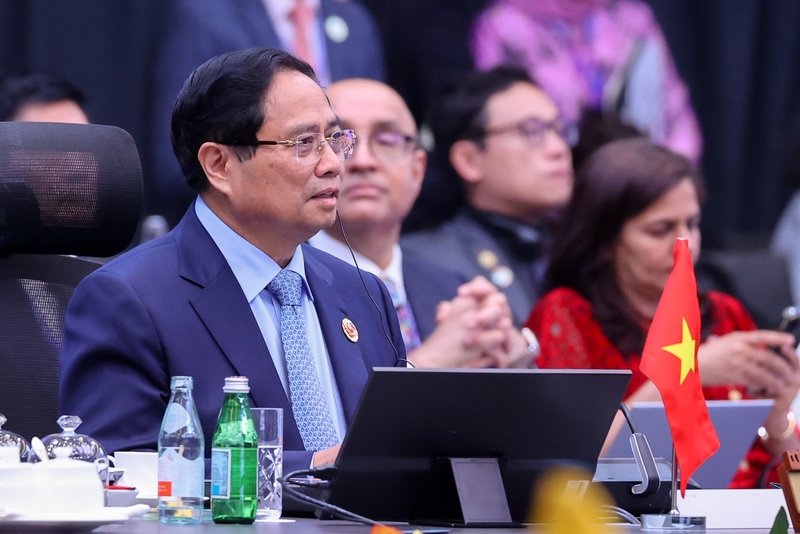 Thủ tướng Phạm Minh Chính cùng lãnh đạo các nước ASEAN dự Phiên toàn thể và Phiên họp hẹp Okvip69 Đăng ký cá cược Cấp cao ASEAN 47 dưới sự chủ trì của Thủ tướng Malaysia Anwar Ibrahim. Ảnh: VGP/Nhật Bắc