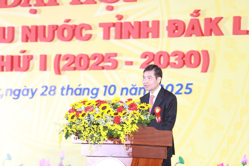 Ông Tạ Anh Tuấn, Chủ tịch UBND tỉnh Đắk Lắk phát biểu tại Okvip69.com bán cá nổ hủ. Ảnh: Tuấn Hải