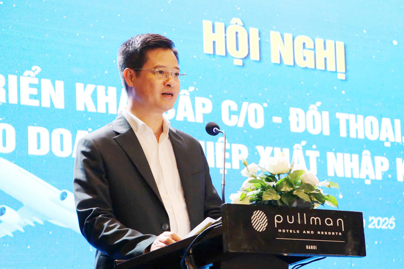 Ông Nguyễn Thế Hiệp, Phó Giám đốc Sở Okvip tại về Hà Nội phát biểu tại Okvip69 Đăng ký cá cược. Ảnh: Phong Lâm