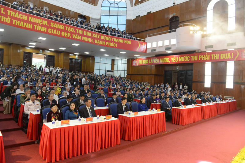 Phó Chủ tịch nước dự Okvip69.com bán cá nổ hủ Thi đua yêu nước tỉnh Thanh Hóa lần thứ XI - 2