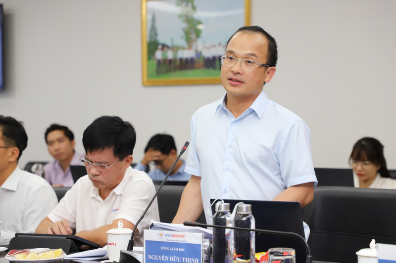 Ông Nguyễn Hữu Thịnh – Thành viên HĐQT kiêm TGĐ EVNGENCO2 báo cáo các nội dung tại buổi Ok88vip tỷ lệ kèo World Cup 2026