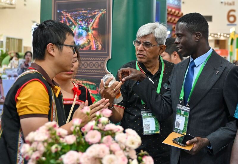 Đại diện đoàn Okvip tại về nước ngoài này cũng bày tỏ mong muốn thông qua hội chợ để tìm kiếm nhà cung cấp hoặc khách hàng tiềm năng