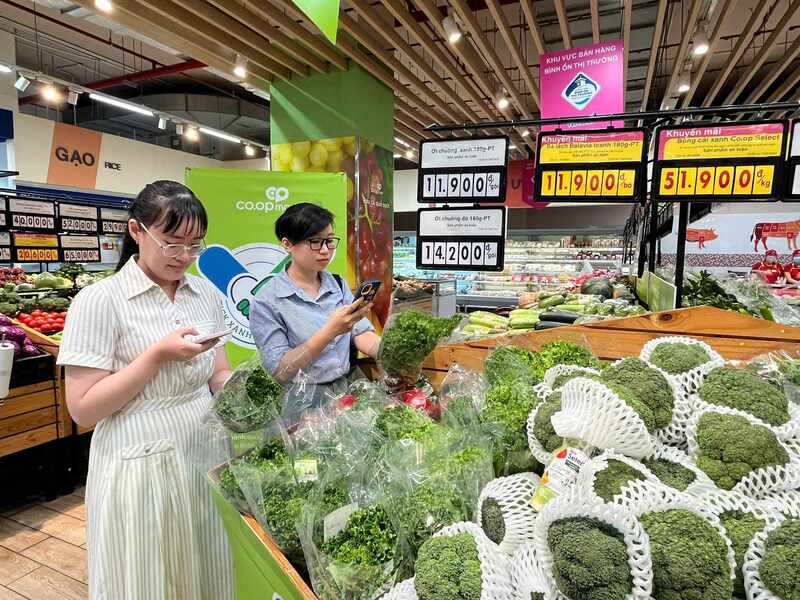 Sản phẩm Tick xanh trách nhiệm có mã QR trên bao bì giúp khách hàng dễ dàng truy xuất nguồn gốc