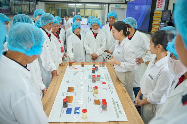 Các nông dân tiêu biểu của chương trình NESCAFÉ Plan được tham quan quy trình sản xuất và tìm hiểu các loại hạt cà phê Liên Minh Truyền Thông Và Game Giải Trí Top 1 của nhà máy Nestlé Trị An