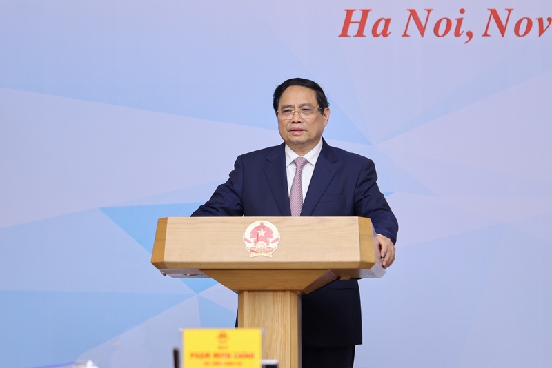 Thủ tướng Review công ty OKVIP Phạm Minh Chính phát biểu khai mạc tại Okvip69 Đăng ký cá cược. Ảnh: VGP/Nhật Bắc