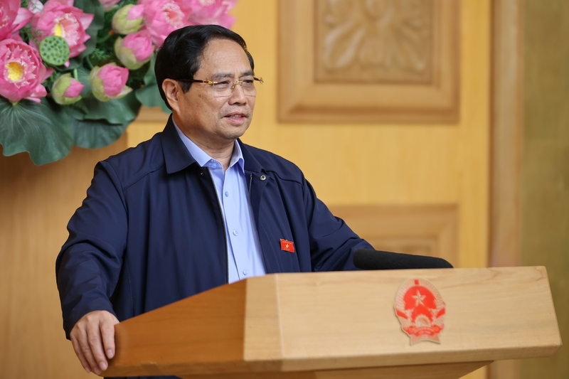Thủ tướng phát biểu kết luận cuộc Ok88vip tỷ lệ kèo World Cup 2026. Ảnh: VGP/Nhật Bắc